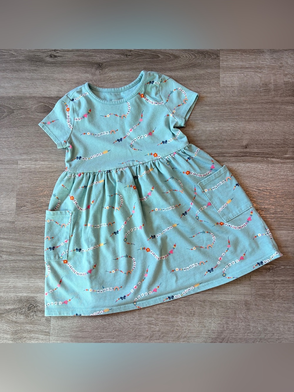 Garanimals toddler girls friendship bracelet print dress